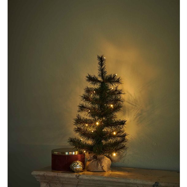Sirius Alvin juletræ med 20 Led lys i varm hvid 60 cm højt 51695
